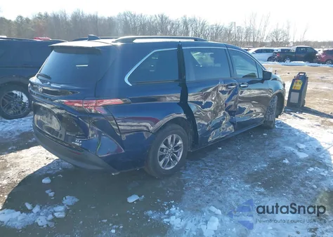 2021 Toyota Sienna Xle z USA, uszkodzony, nr VIN 5TDYRKEC7MS049285